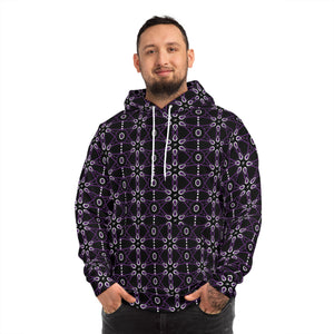 Purple PMF PatternPrint Hoodie