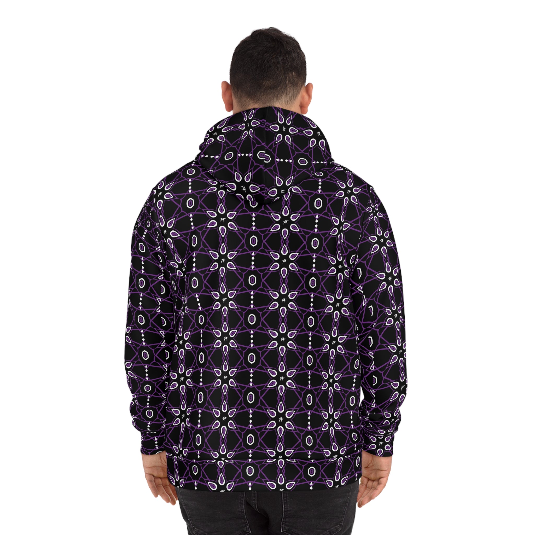 Purple PMF PatternPrint Hoodie