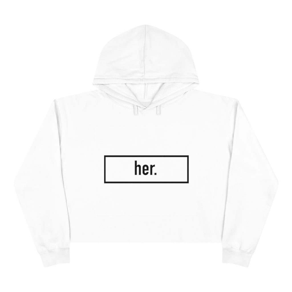 her. Crop Hoodie