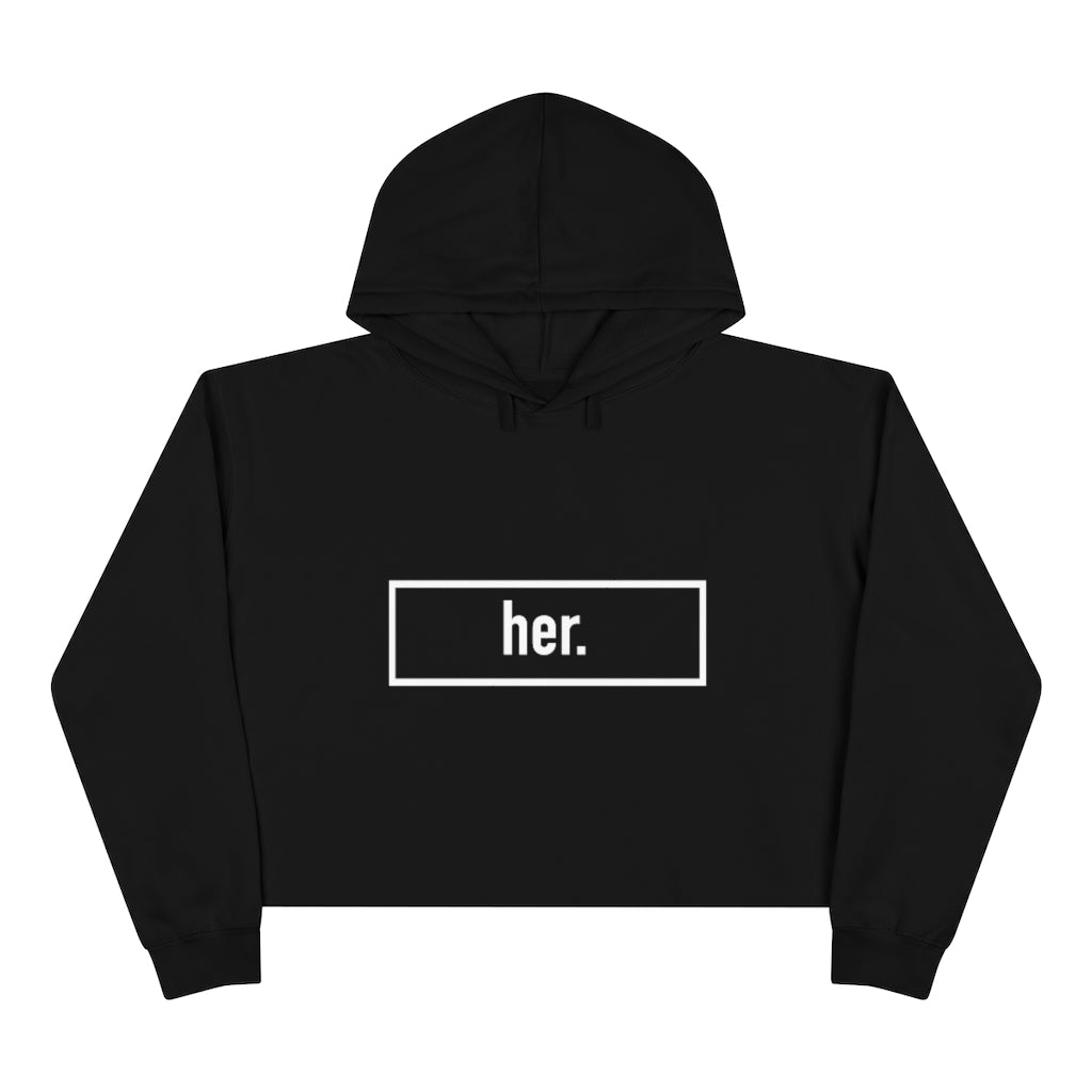 her. Crop Hoodie