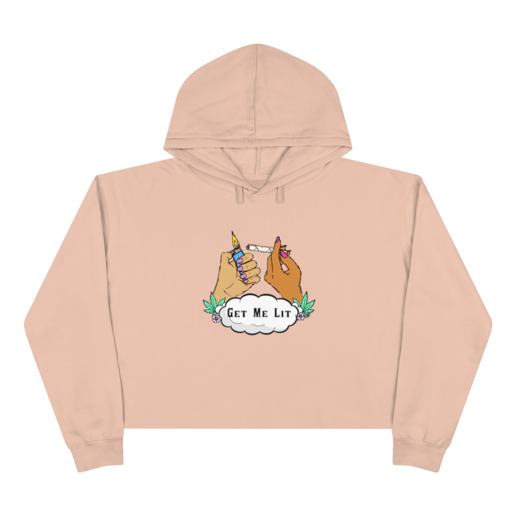 Get Me Lit Crop Hoodie