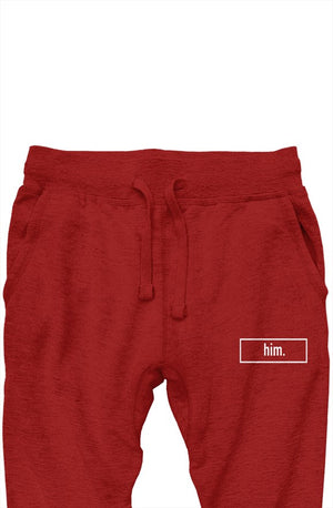 him. Joggers Red 