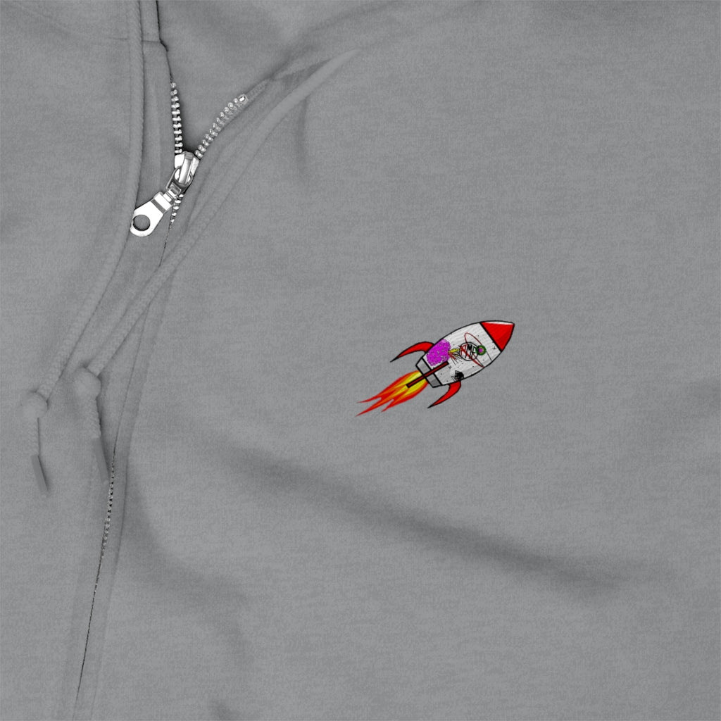 Rocket-TakeOff Zip Up Hoodie