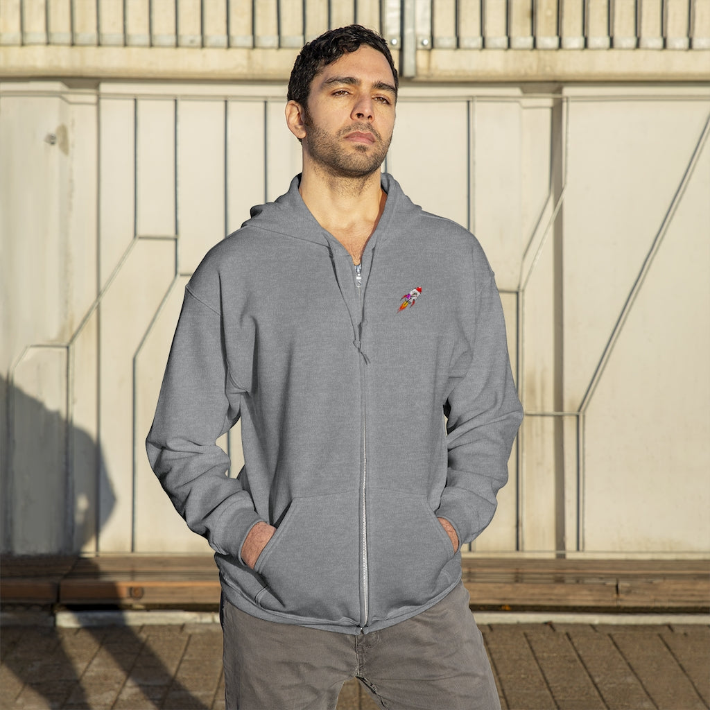 Rocket-TakeOff Zip Up Hoodie