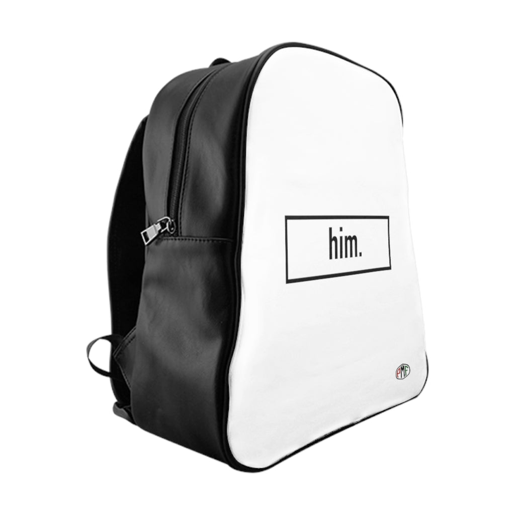 him. Backpack