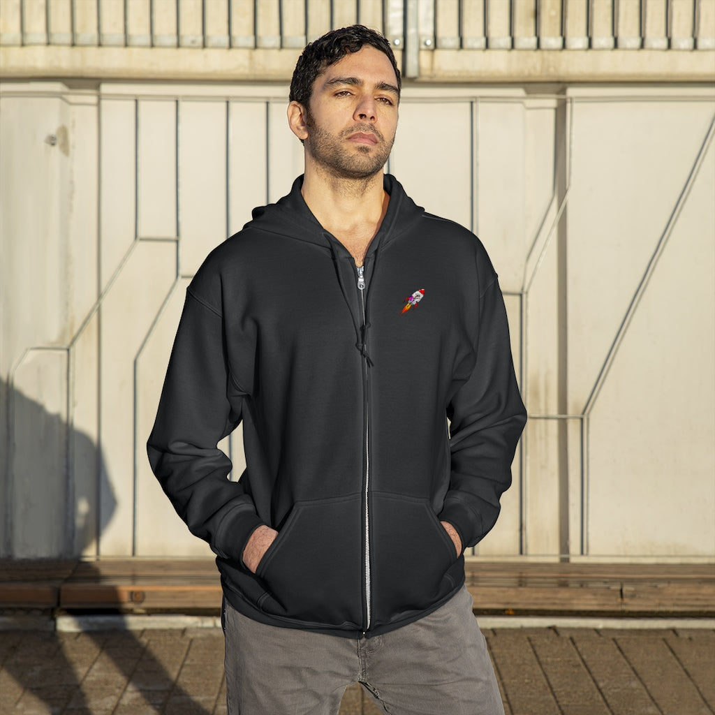 Rocket-TakeOff Zip Up Hoodie