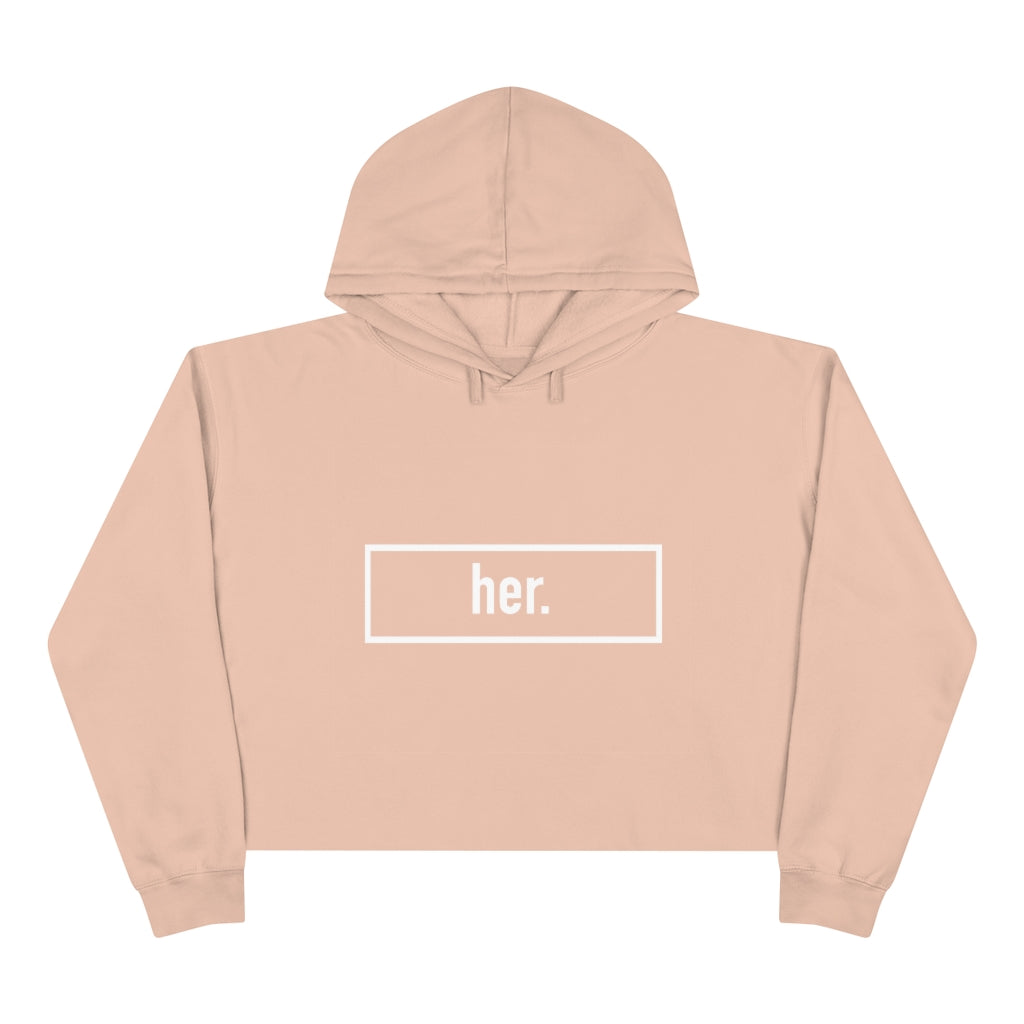 her. Crop Hoodie