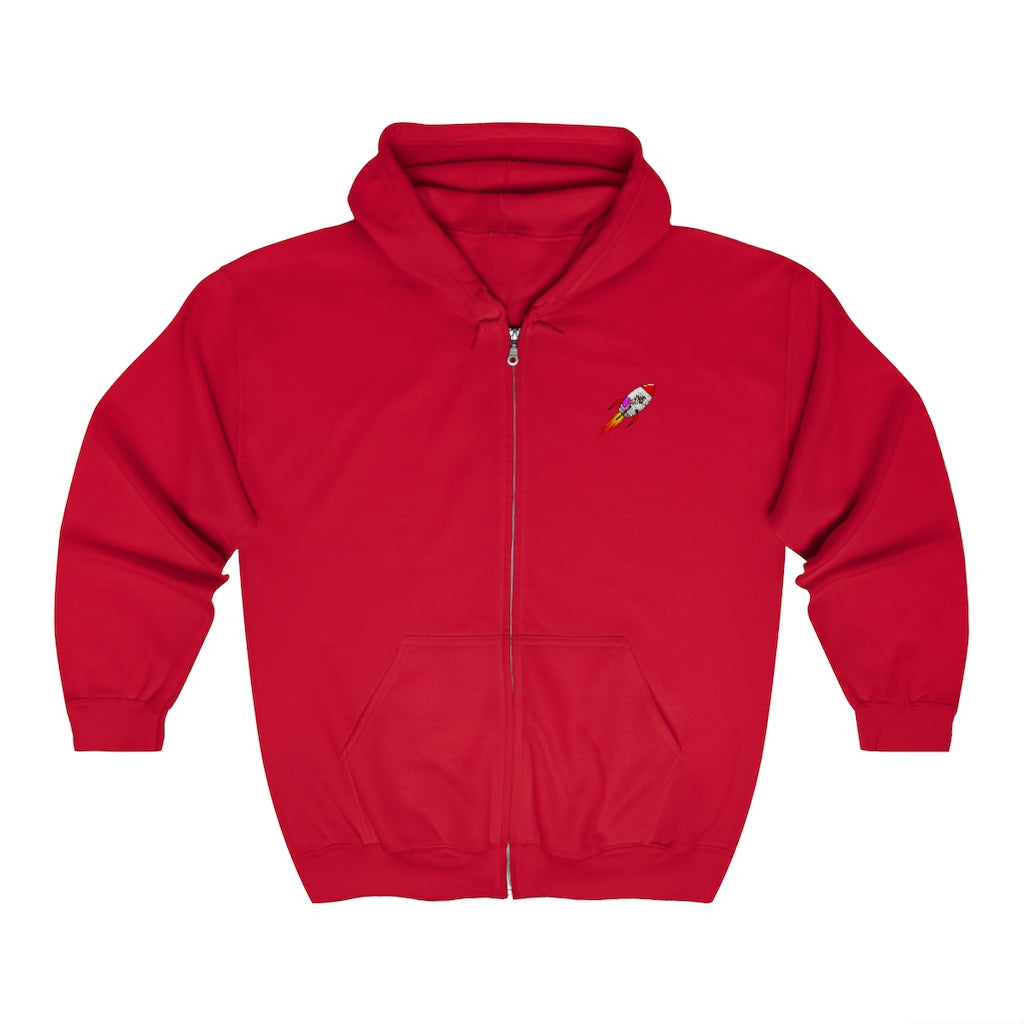 Rocket-TakeOff Zip Up Hoodie