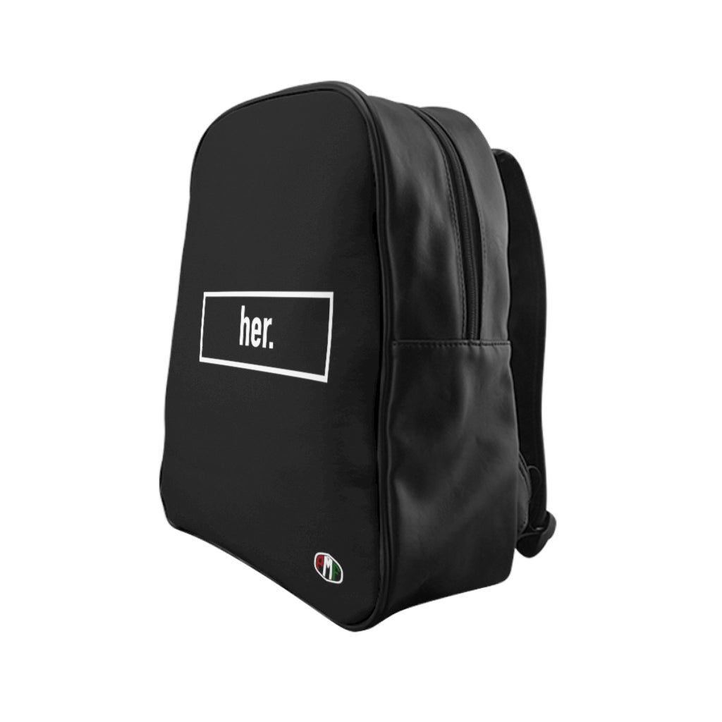 her. Backpack