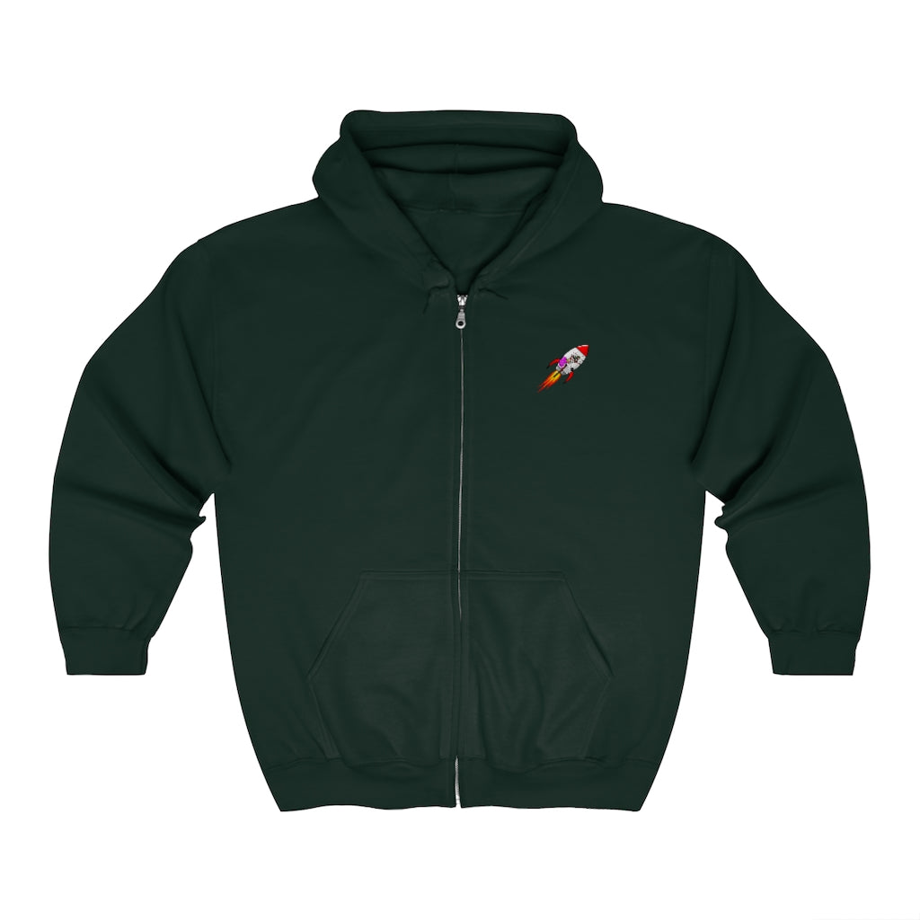 Rocket-TakeOff Zip Up Hoodie