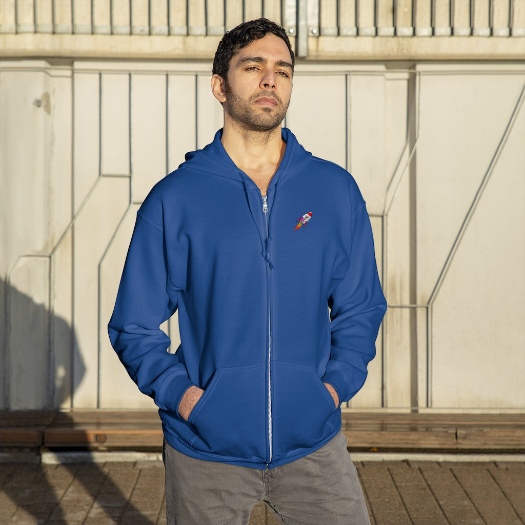 Rocket-TakeOff Zip Up Hoodie