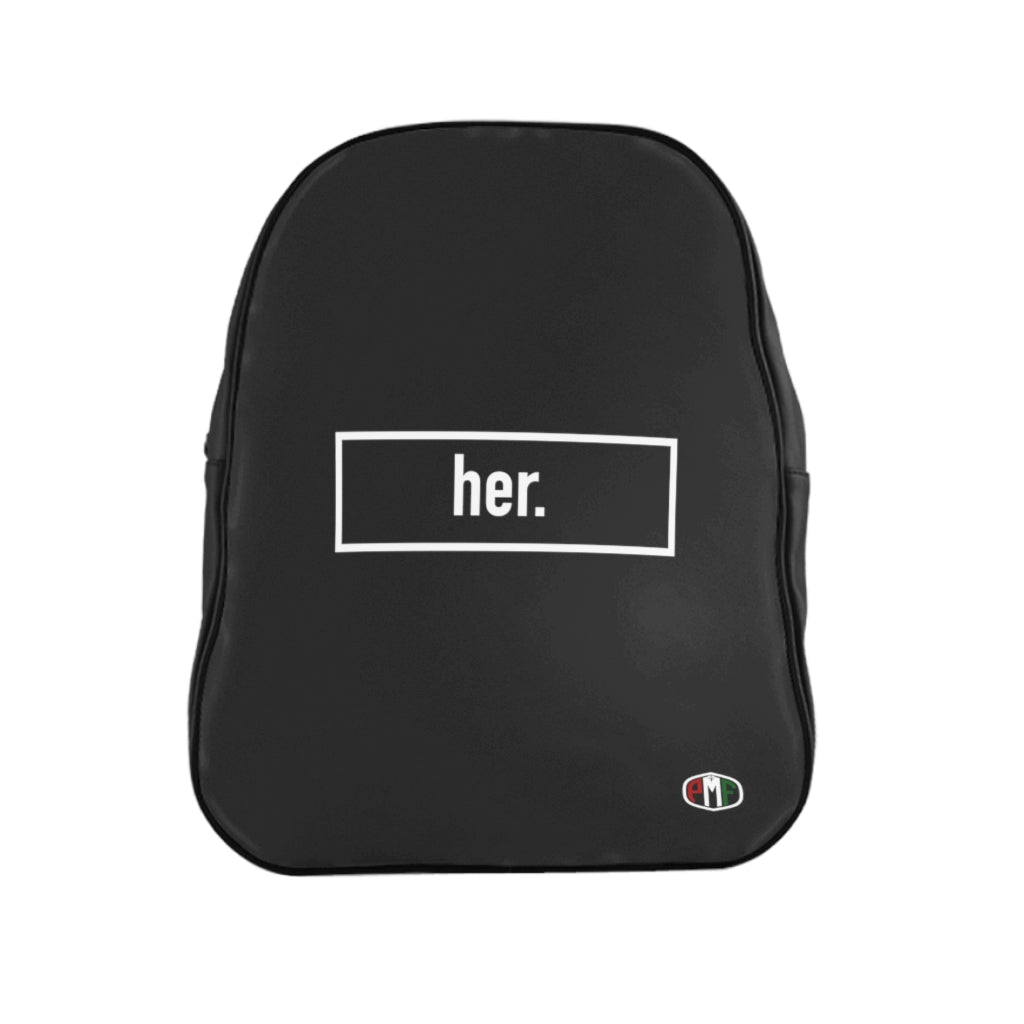 her. Backpack