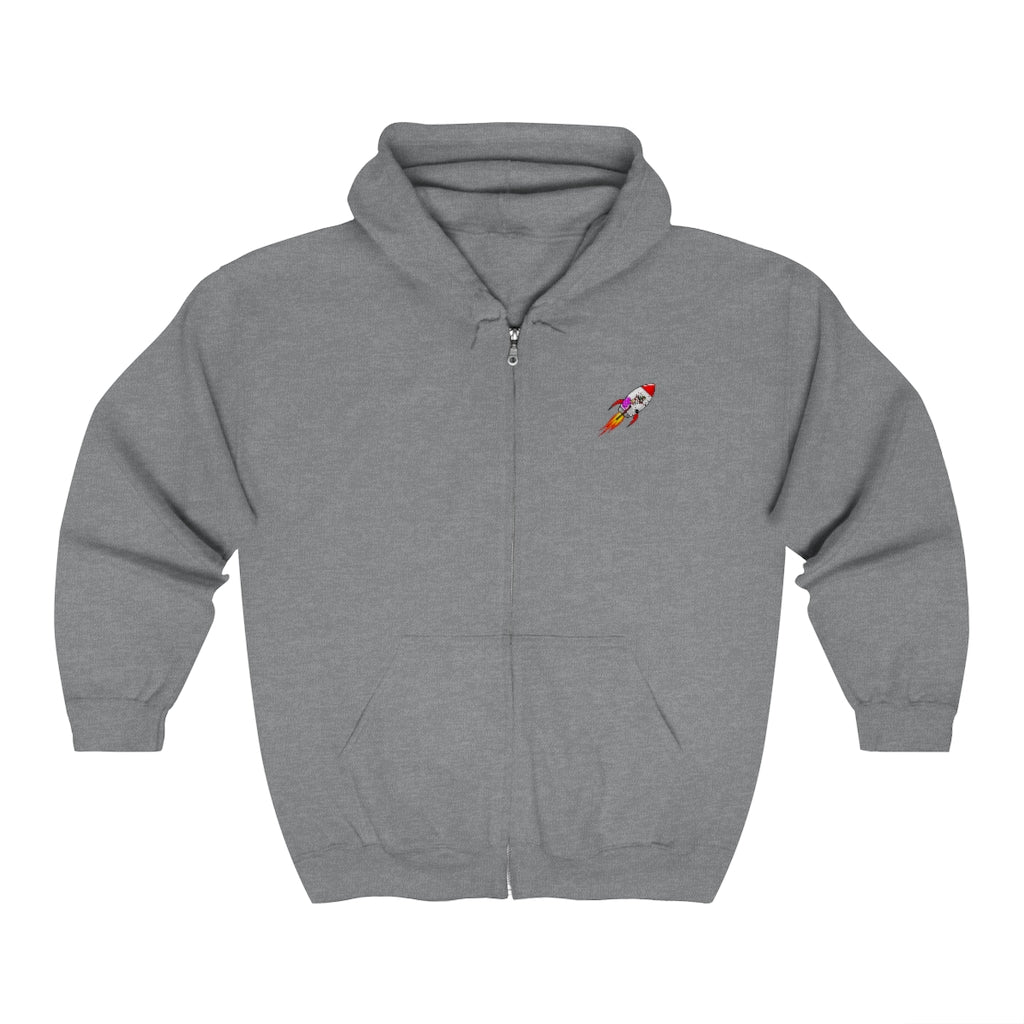 Rocket-TakeOff Zip Up Hoodie