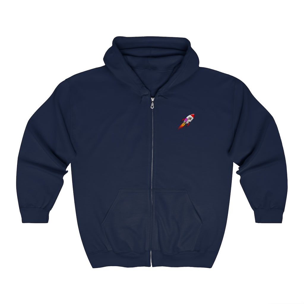 Rocket-TakeOff Zip Up Hoodie