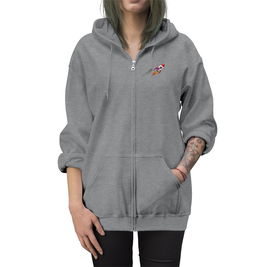 Rocket-TakeOff Zip Up Hoodie